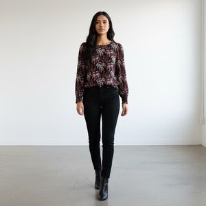 J.Crew Long Sleeve Floral Women's Blouse NWT   size Small